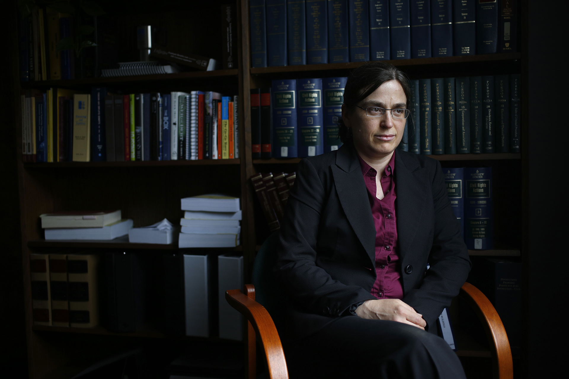 Civil rights attorney Margaret S. Coleman sits for a portrait on June 20, 2018 in Pittsburgh, Pa.