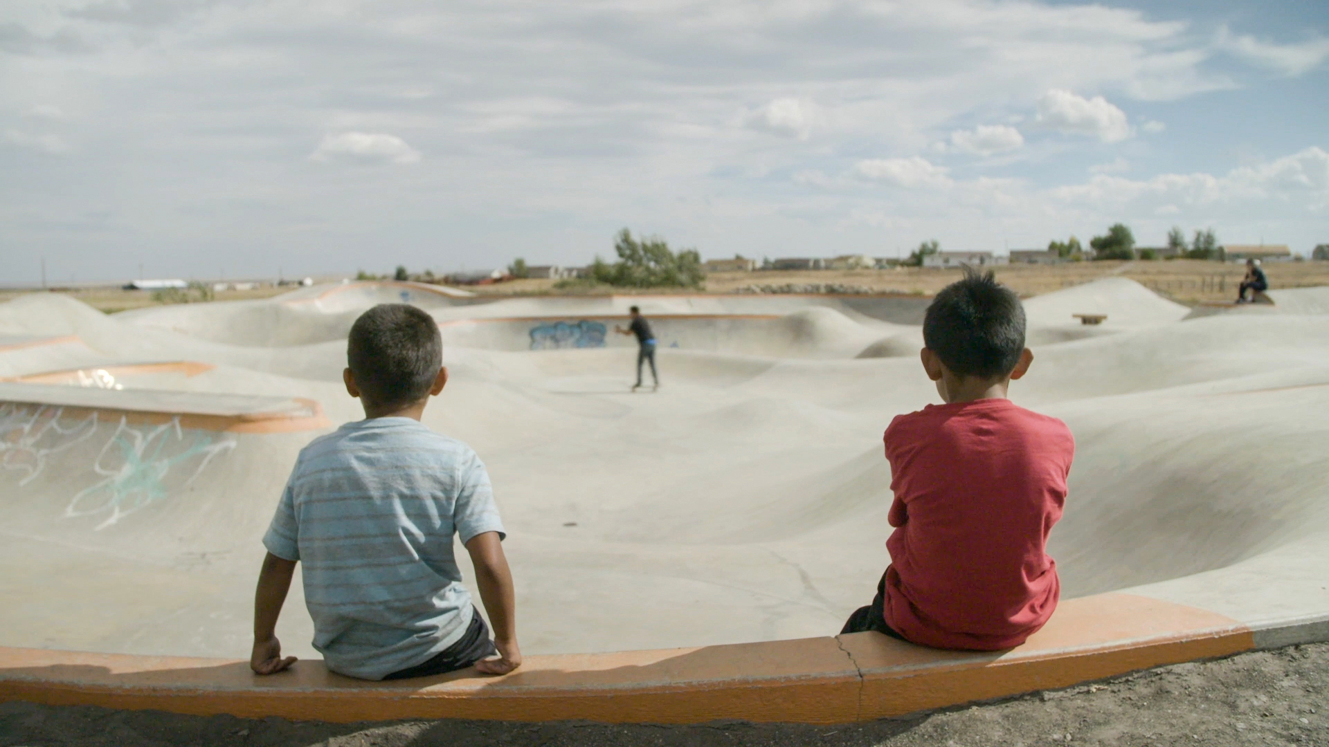 A skate park on the reservation in Browning, Montana.