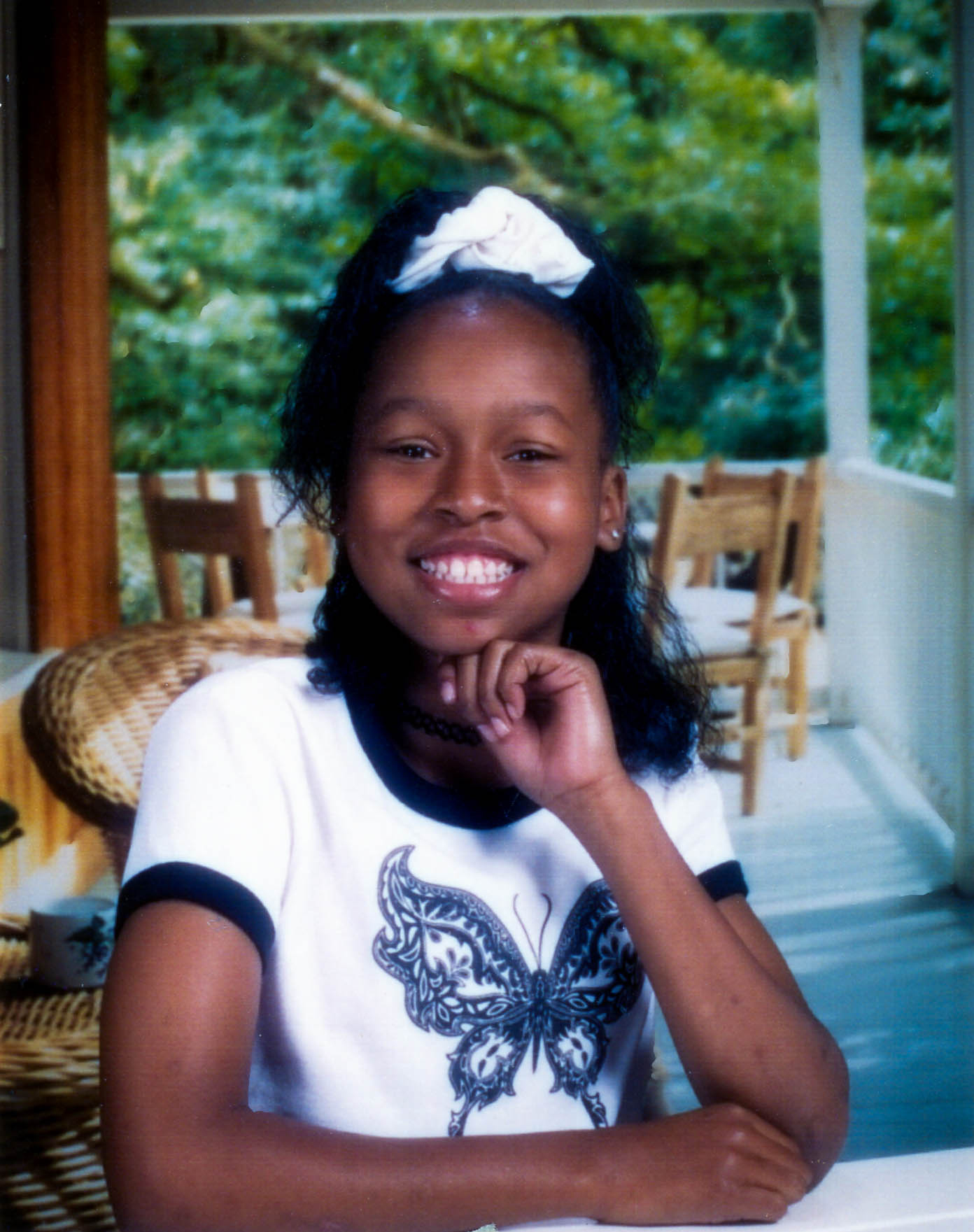 A photo of Jassmine McBride as a young girl.