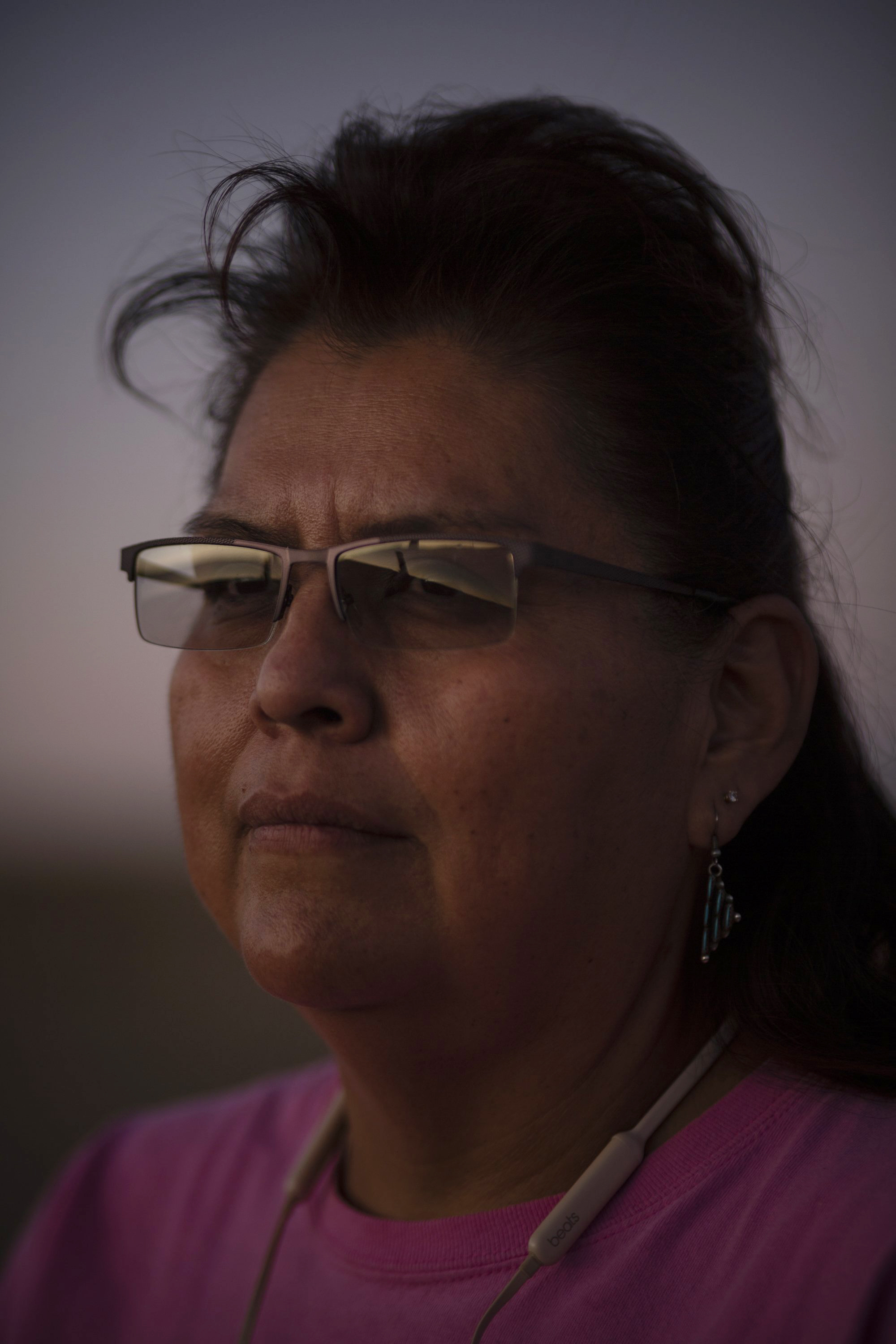 Jeanise Livingston poses for a portrait outside of Gallup, NM on October 26, 2019.