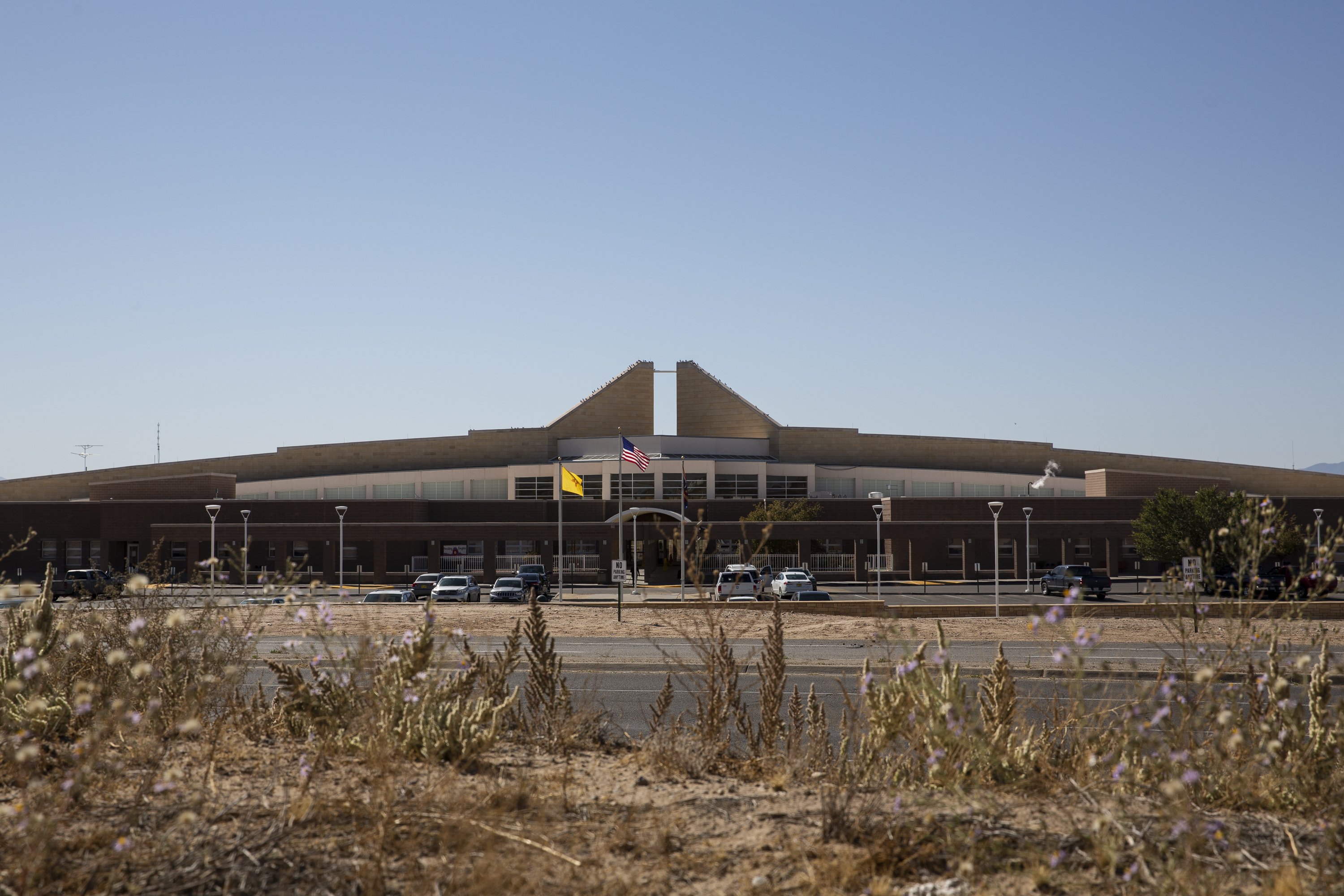 Outside the Northern Navajo Medical Center in Shiprock, NM on October 13, 2019.