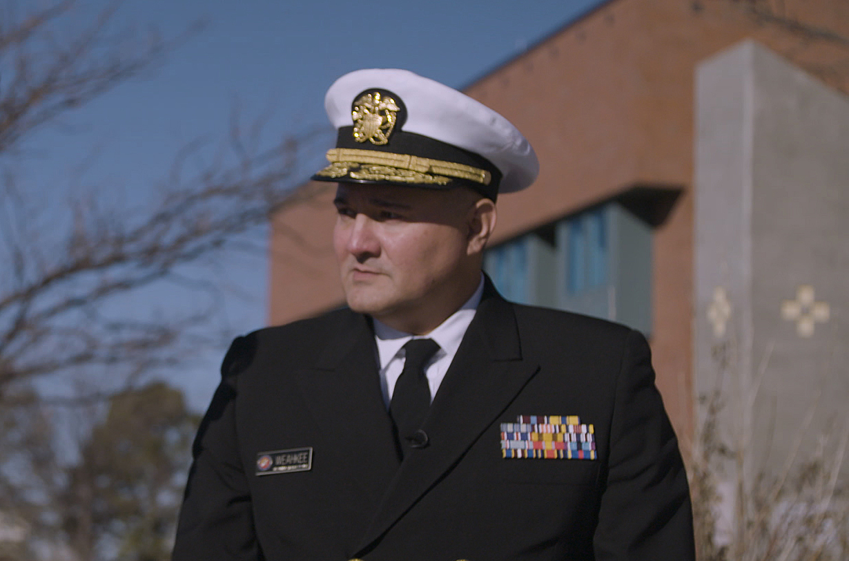 Rear Adm. Michael Weahkee led a turnaround effort at the Rosebud Hospital in 2016.