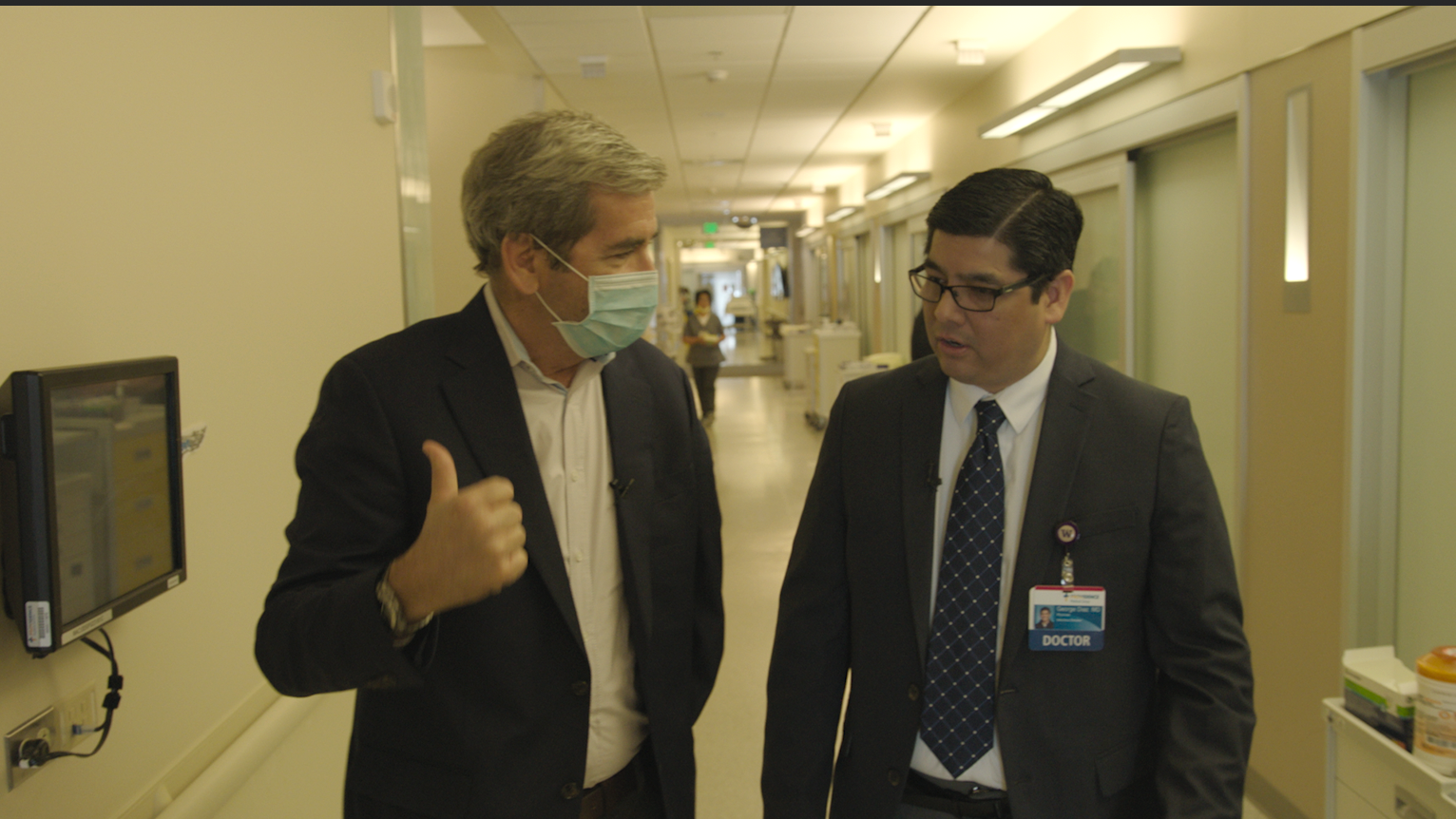 Miles O'Brien talks with Dr. George Diaz, who treated the first coronavirus patient in the U.S.