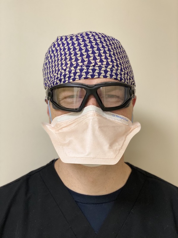 Geared up for work: Blair Woodbury, an emergency medicine physician near Reno, Nevada, who teamed with Mike Shum on “American Voices." (Photo: courtesy Blair Woodbury)