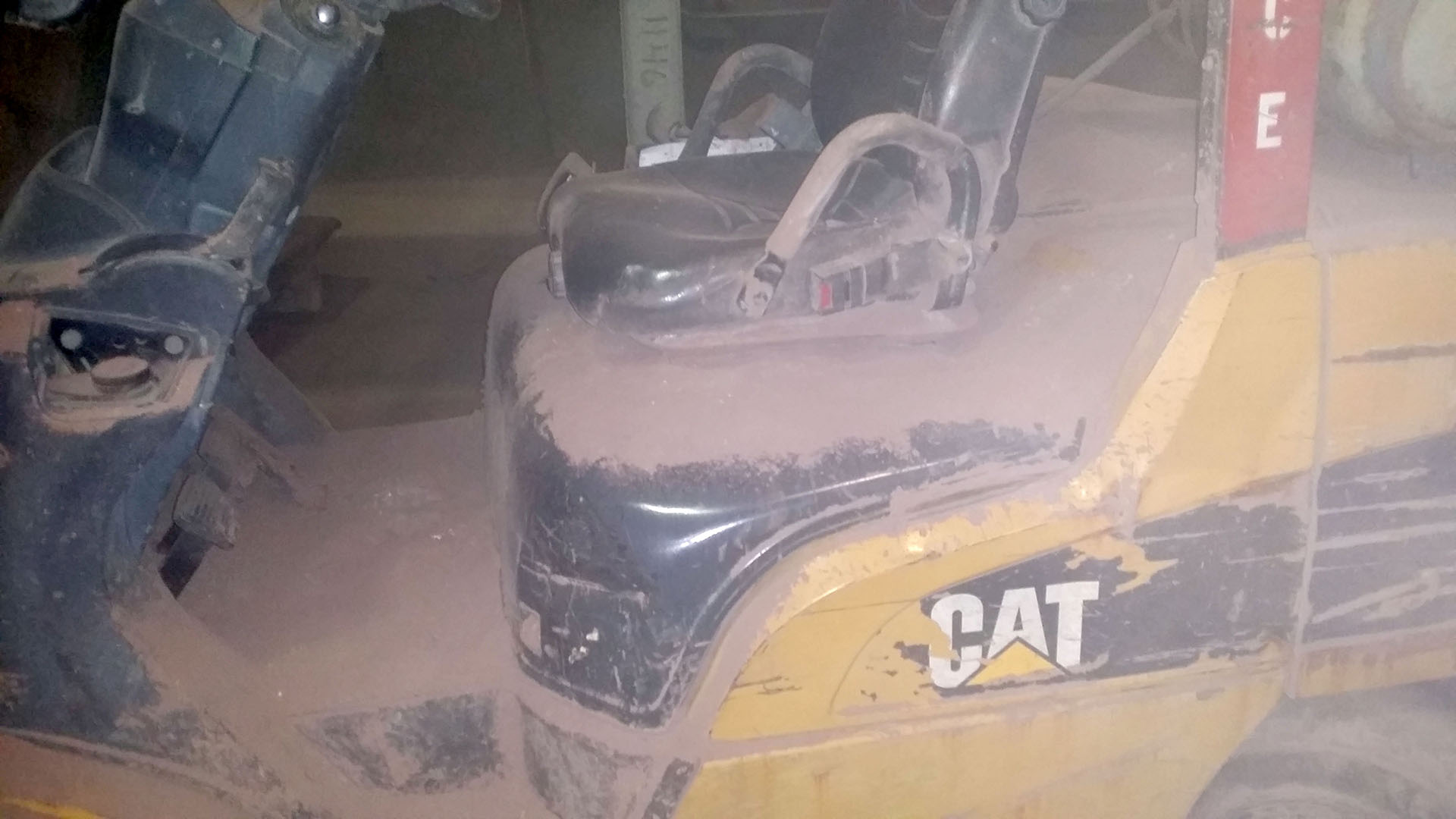 Lead dust inside the loader