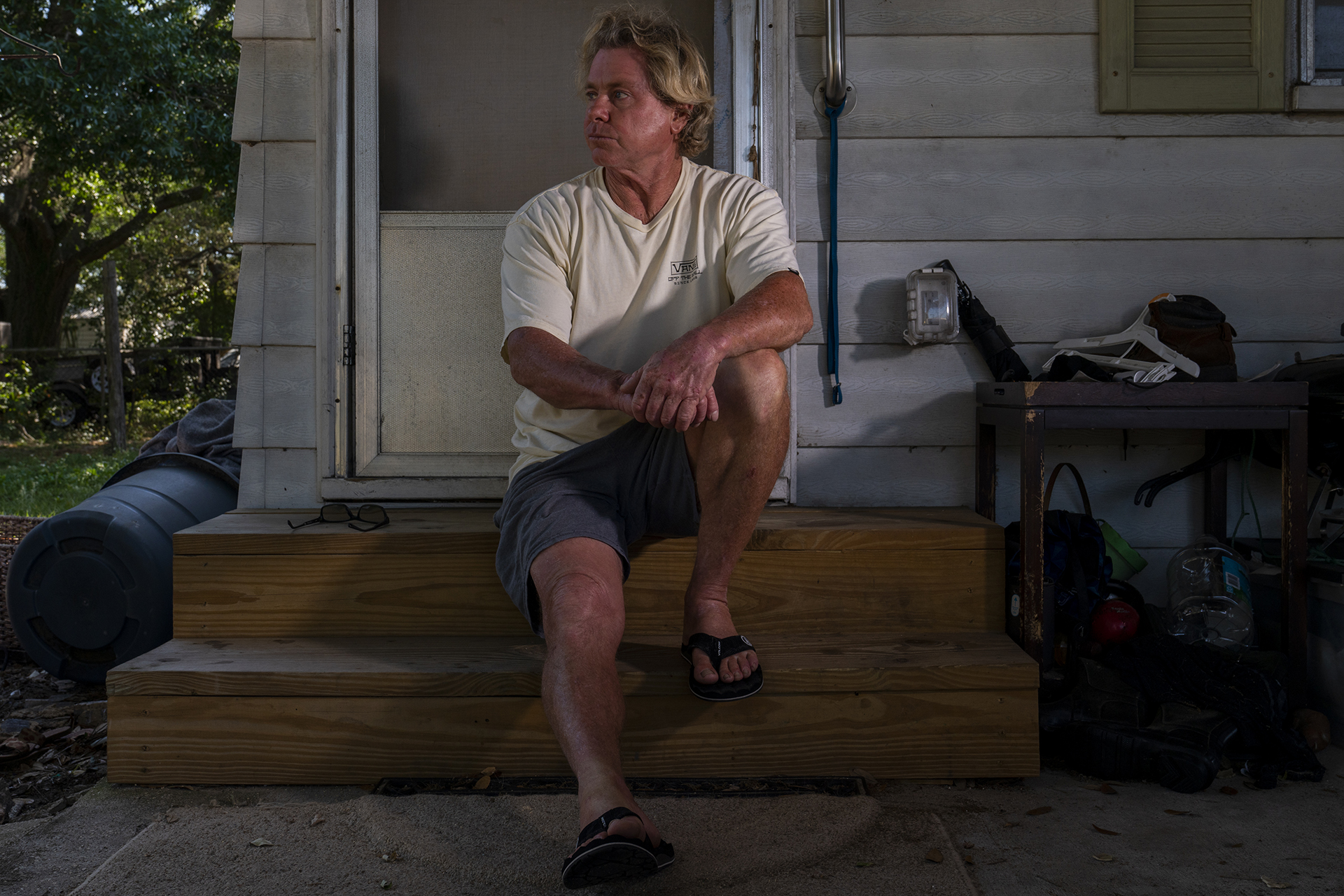 Portrait of Ricky Lawrence Bartels, a former employee at Gopher Resource, at his home on Saturday, March 27, 2021 in Tampa.
