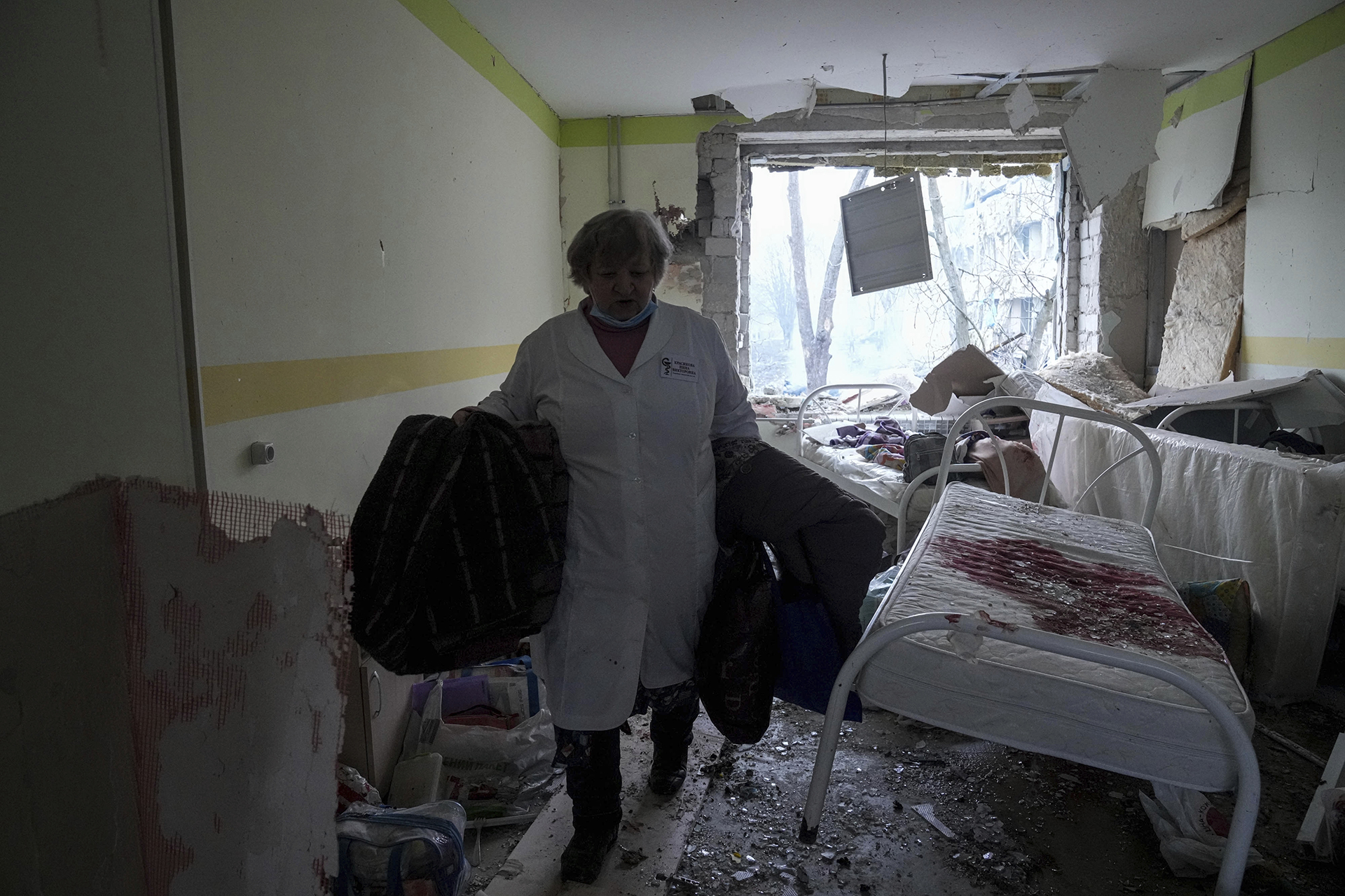 Russia War Crimes Ukraine Medical Worker Maternity Hospital Mariupol