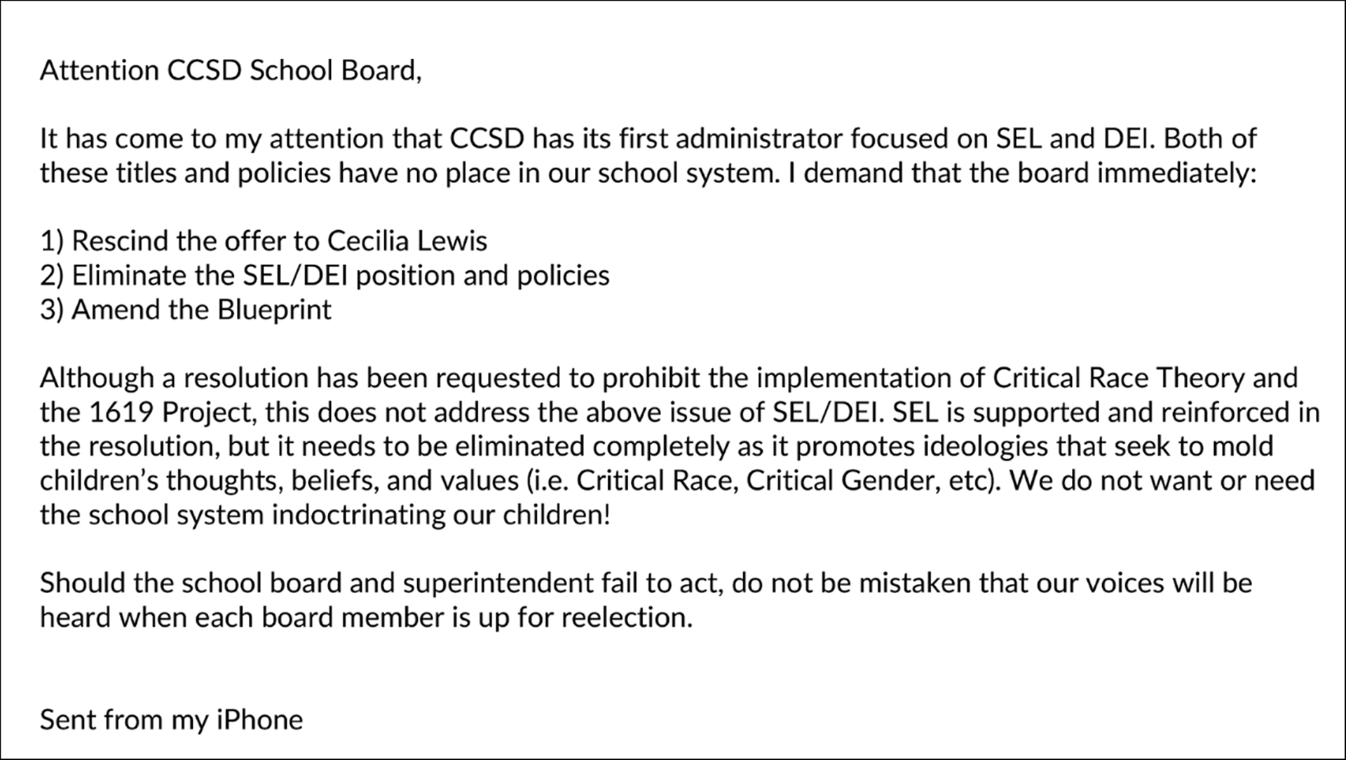 20220615 anti crt ccsd school board letter