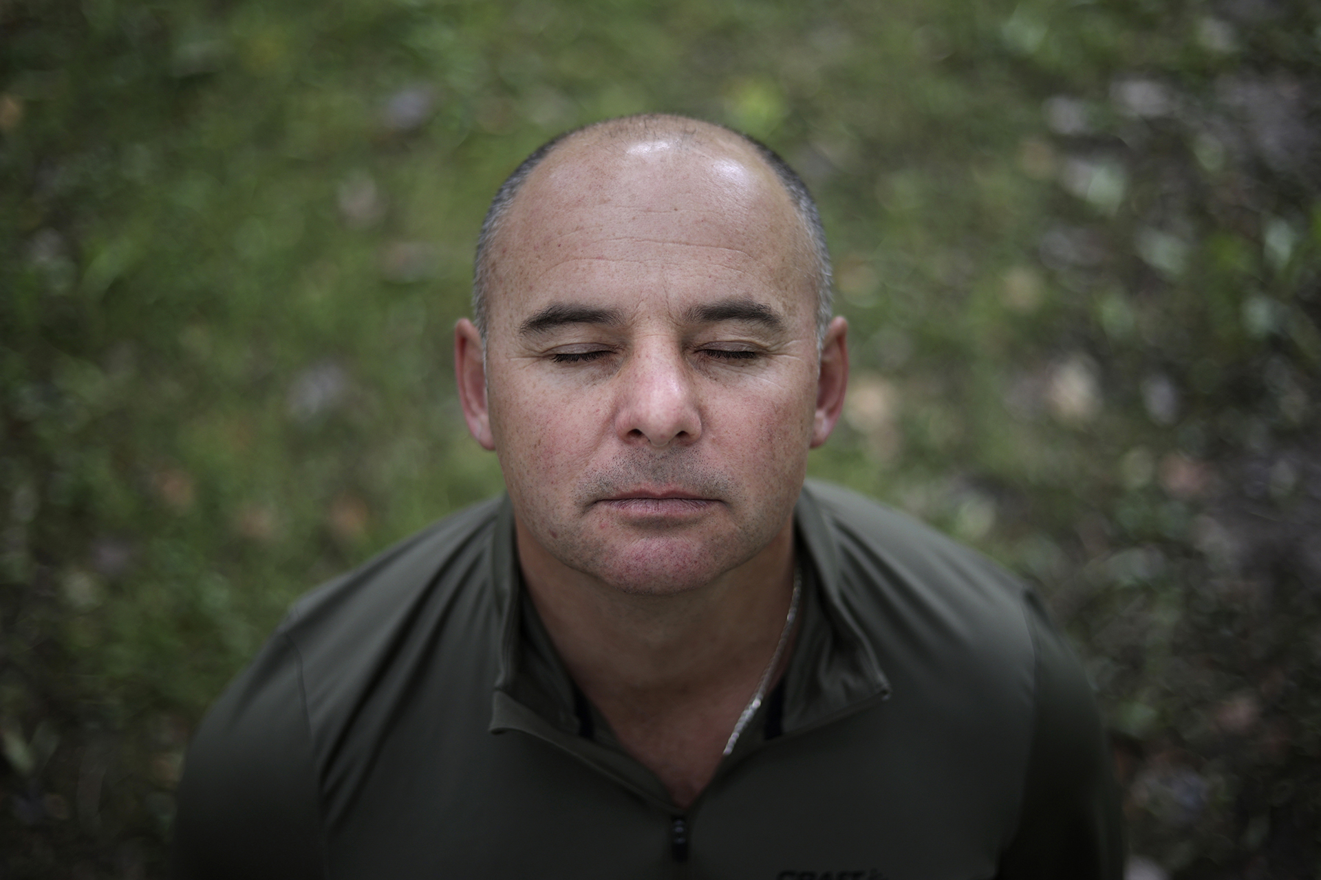 Oleksii Dibrovskyi, a deputy of the Polohy City Council, in Zaporizhzhia region, poses for a picture in Krakow, Poland, Tuesday, Aug. 23, 2022. In a deliberate, widespread campaign, Russian forces systematically targeted influential Ukrainians like Dibrovskyi, nationally and locally, to neutralize resistance through detention, torture and executions, an Associated Press investigation has found. (AP Photo/Michal Dyjuk)