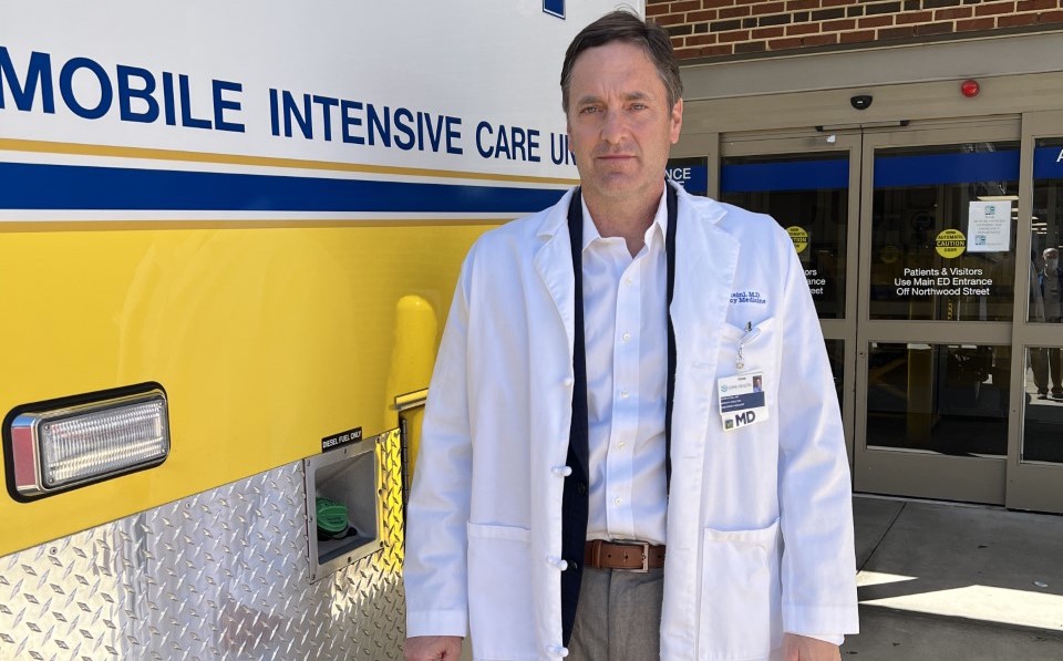 Dr. Kevin Steinl, head of emergency medicine for Cone Health. (Dana Miller Ervin)