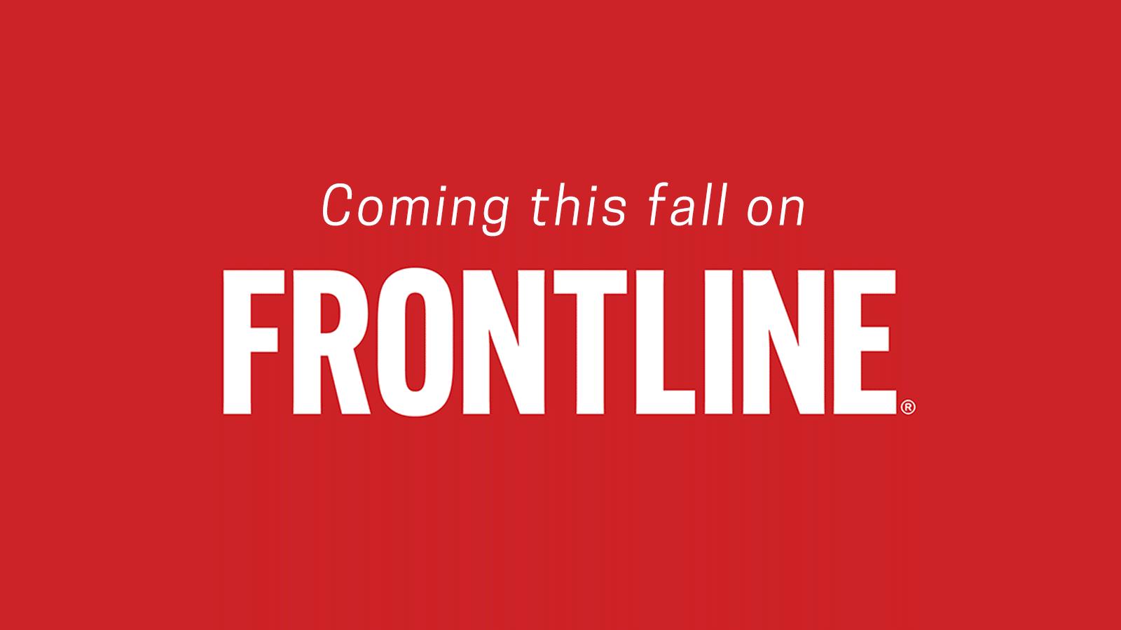 A GIF depicting imagery from FRONTLINE's fall 2023 slate of documentaries.