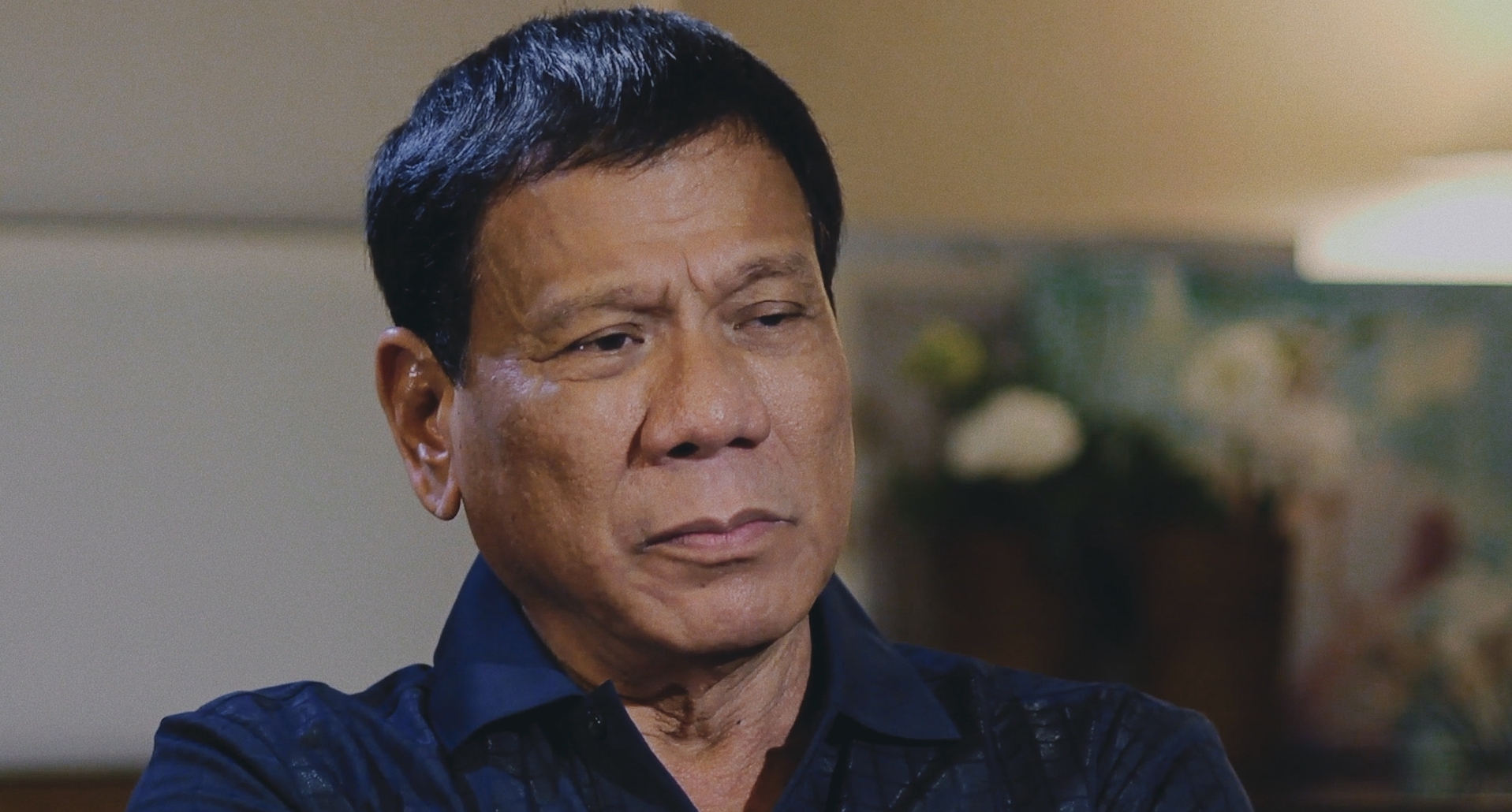 A screengrab of Rodrigo Duterte from the 2021 documentary "A Thousand Cuts."