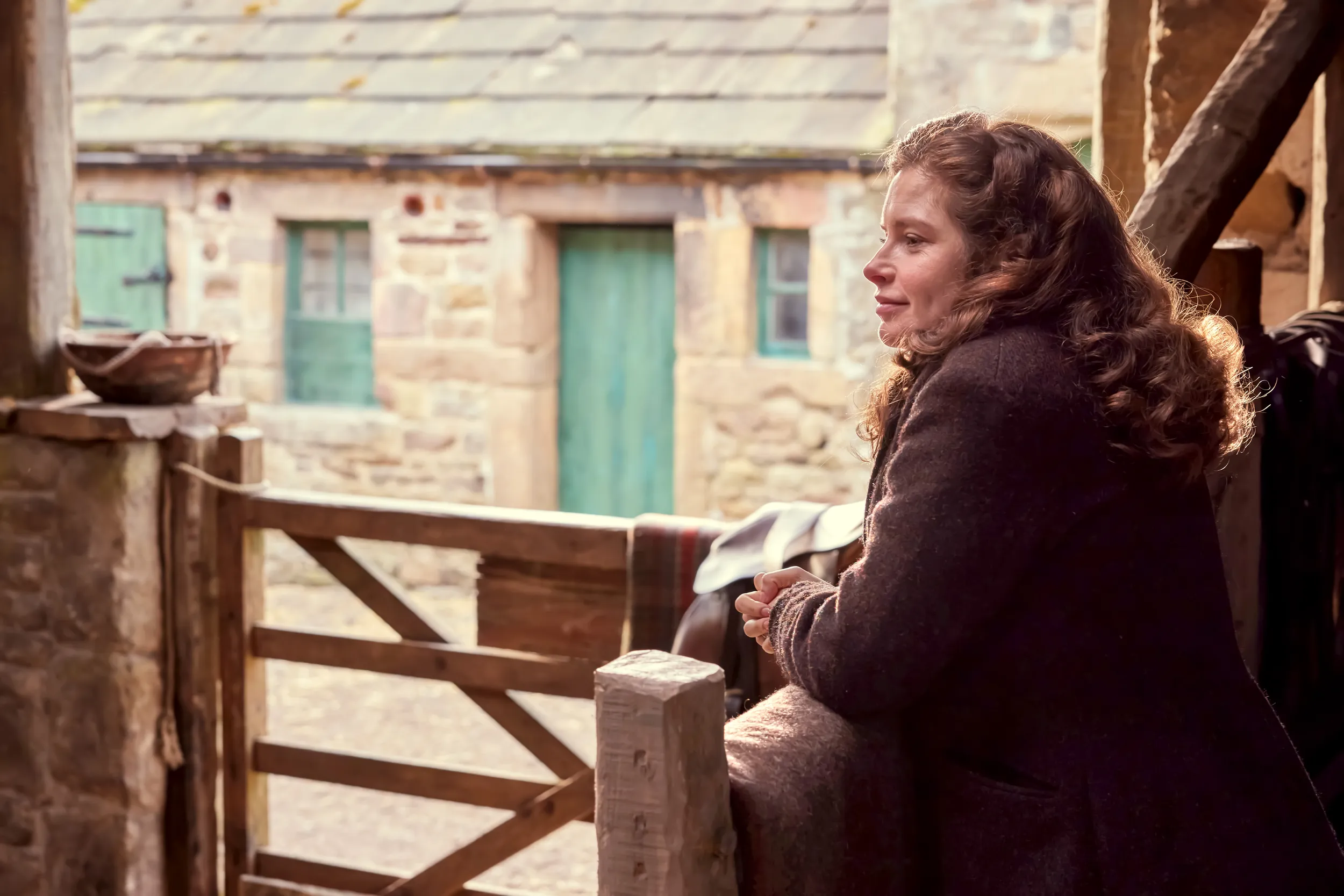 Actress Rachel Shenton as Hellen Herriot in a scene from All Creatures Great and Small Season 6 on MASTERPIECE on PBS.