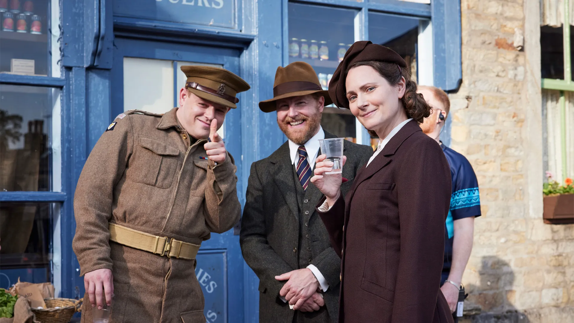 Callum Woodhouse,  Samuel West and Anna Madeley in All Creatures Great and Small  Season 6
