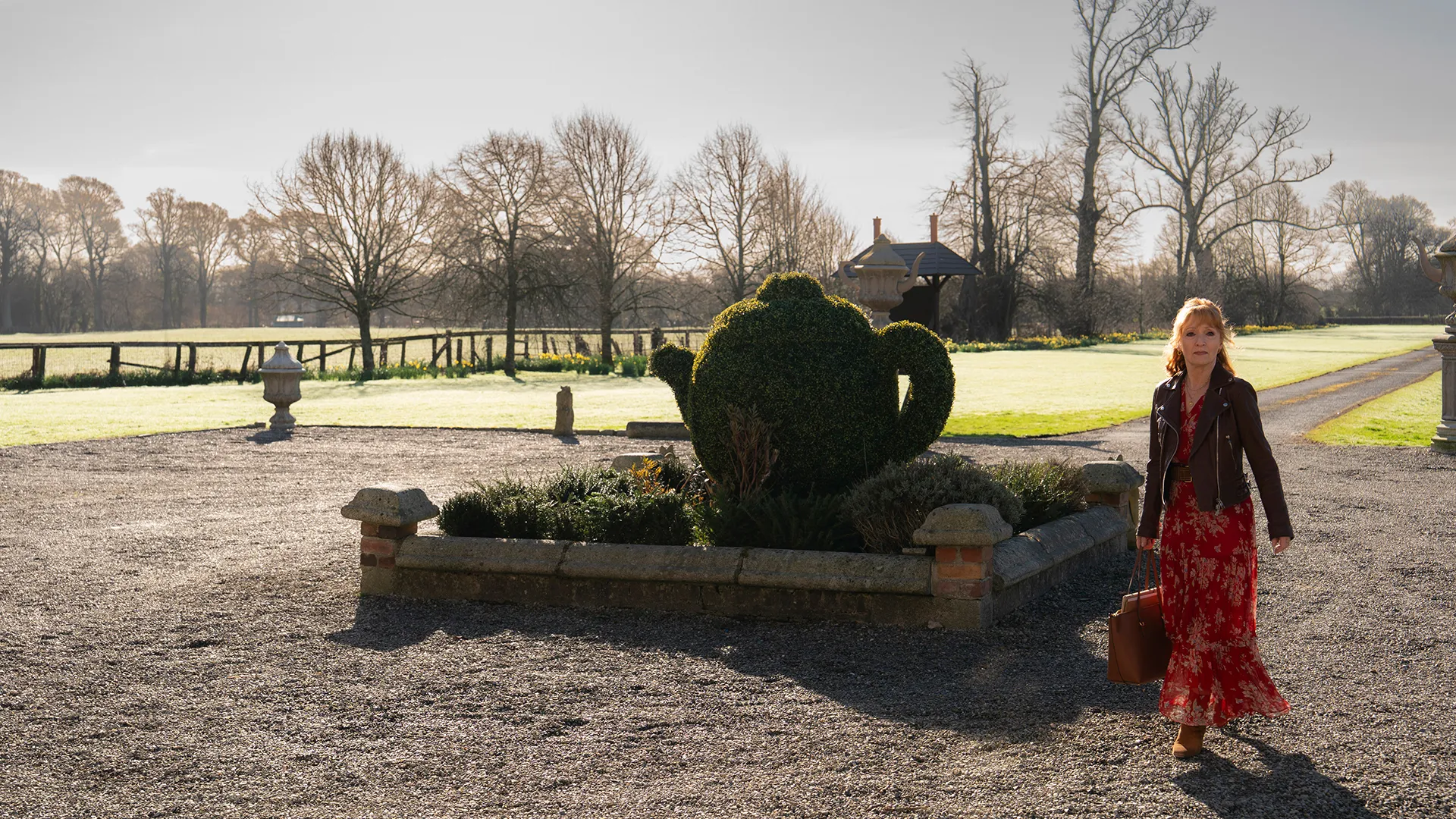 Lesley Manville as Susan Ryeland in Marble Hall Murders on MASTERPIECE on PBS