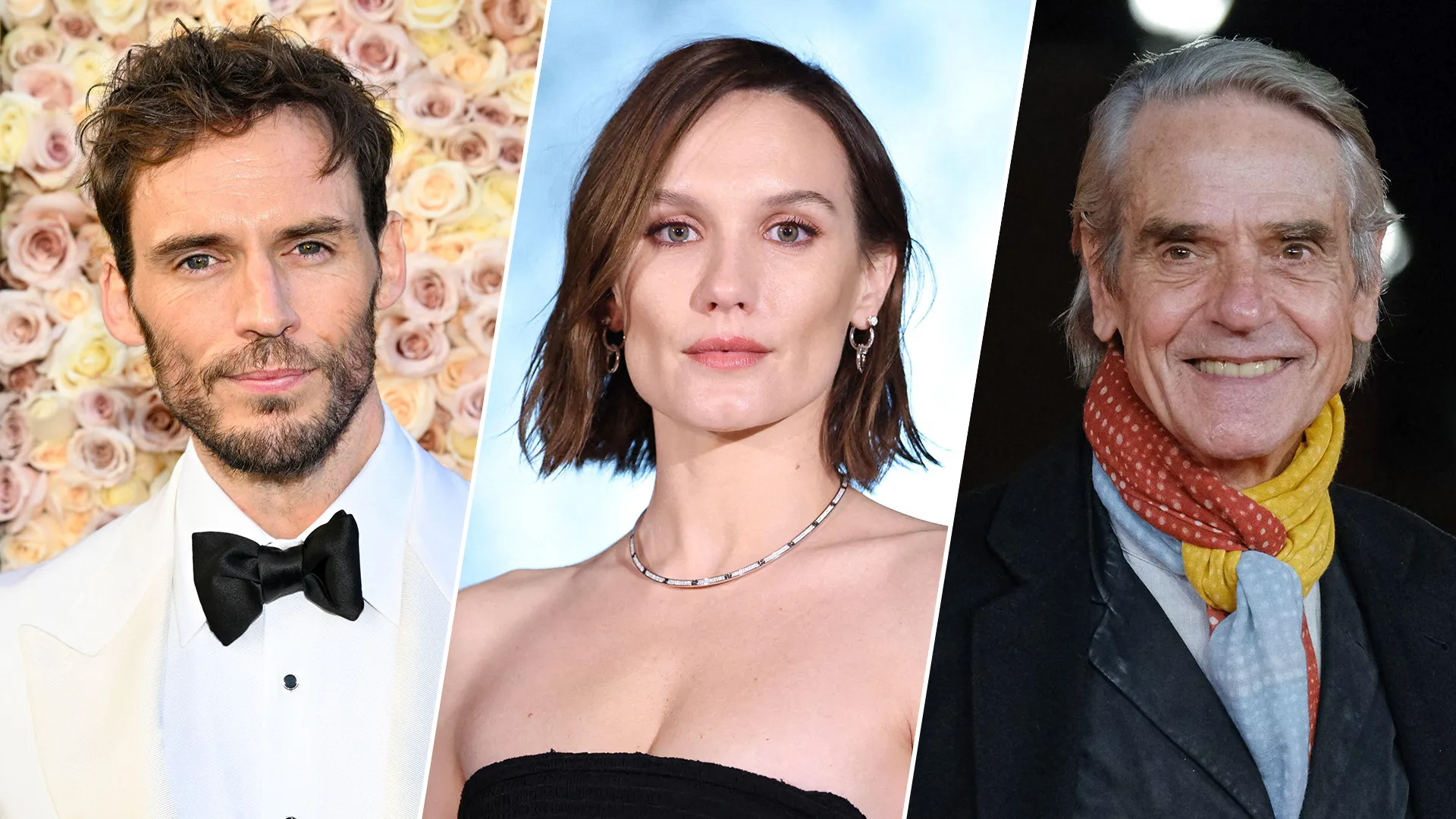 Sam Claflin, Ana Girardot and Jeremy Irons, who star in The Count of Monte Cristo on MASTERPIECE on PBS.