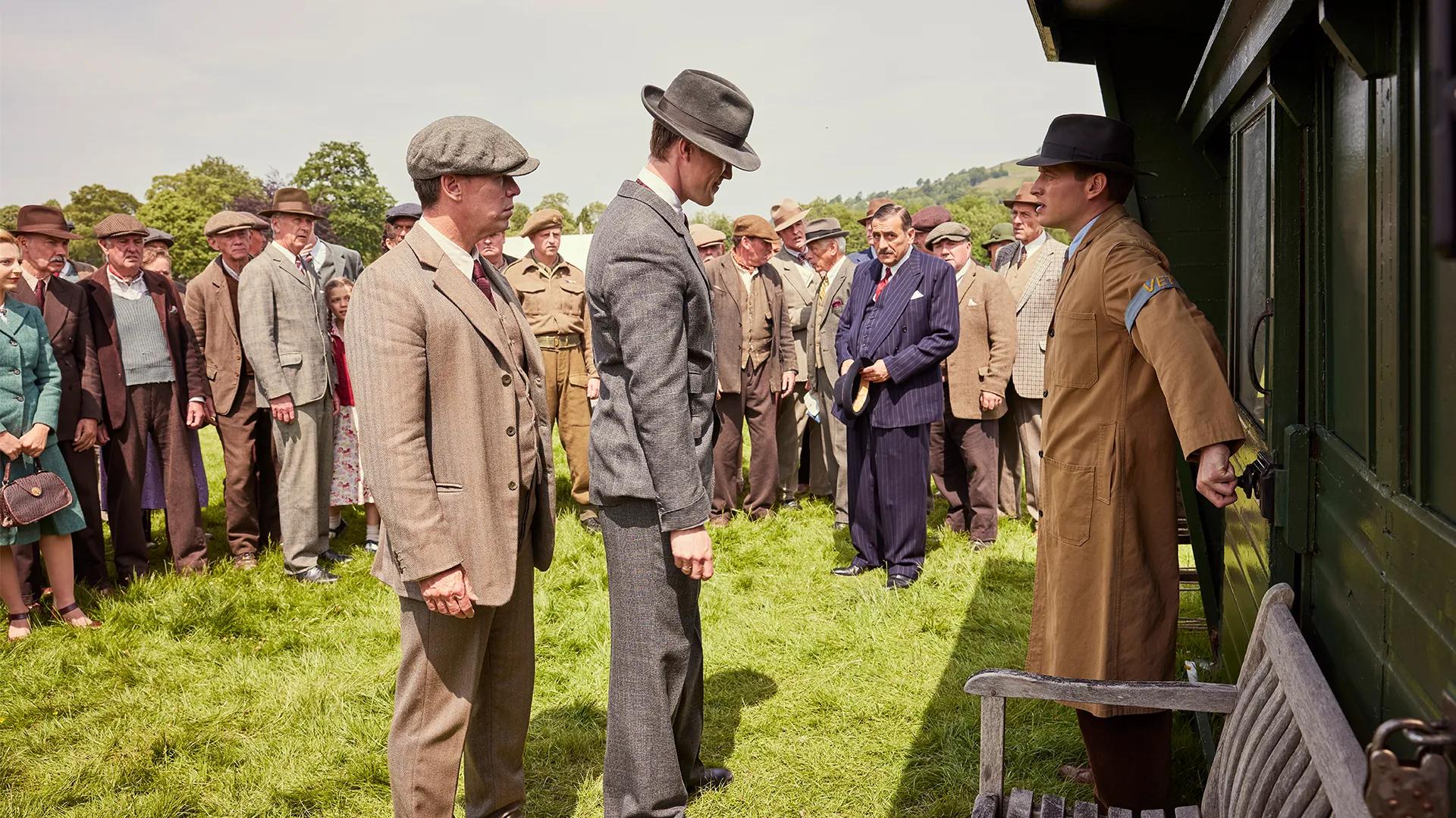 Nicholas Ralph and the cast of All Creatures Great and Small Season 6, Episode 5.