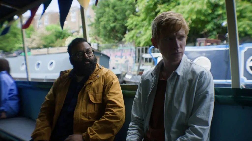 Sunil Patel as Paul and Domhnall Gleeson as Jack in Alice & Jack