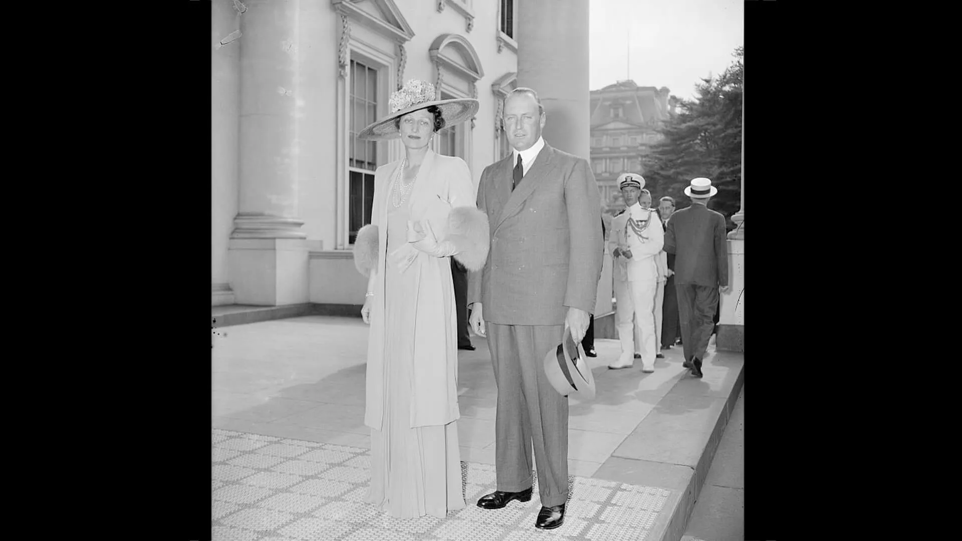 Princess Martha and Prince Olav at the White House
