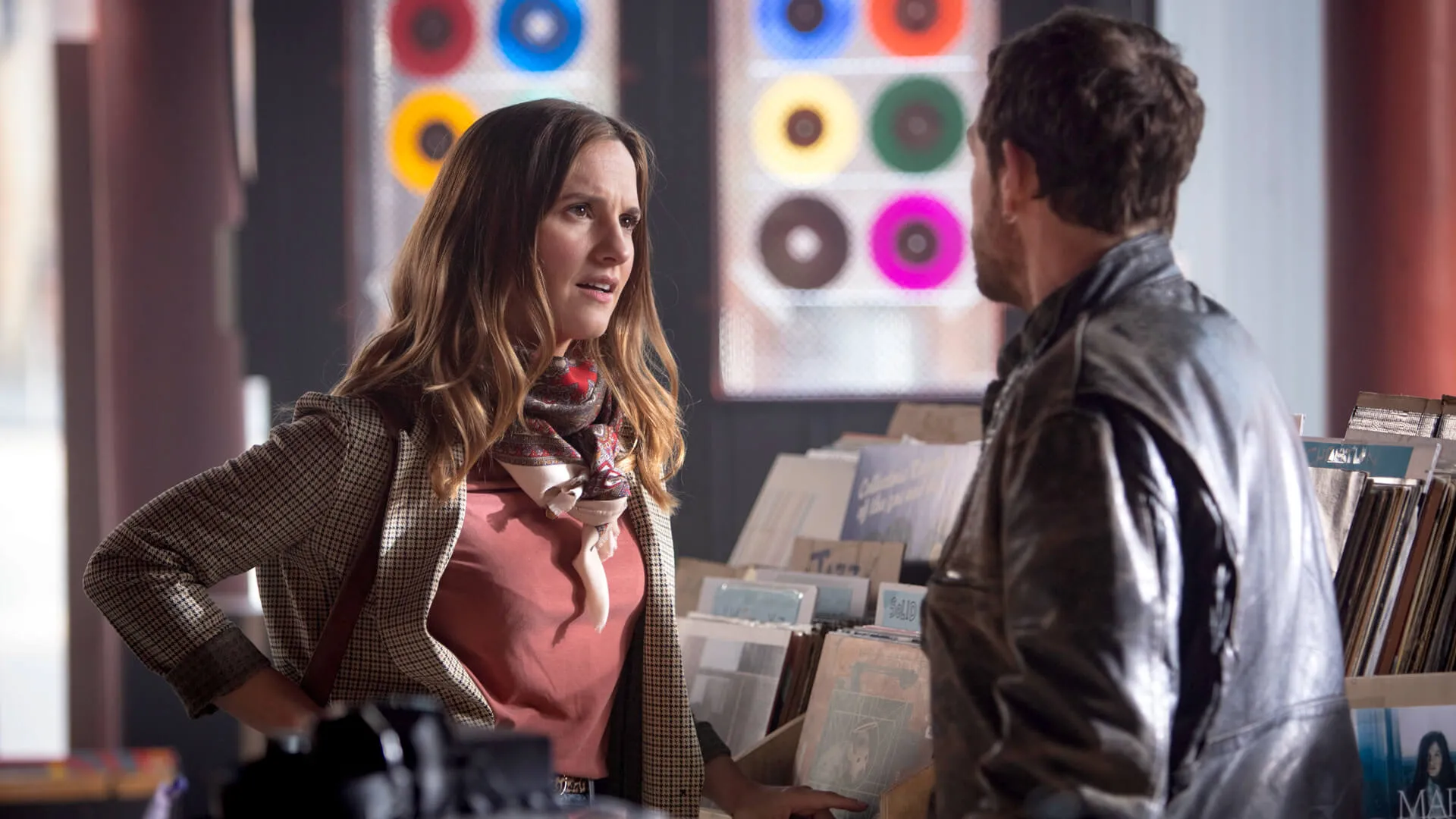 Actors Ruth Bradley and Jamie Sives in a scene from Guilt.