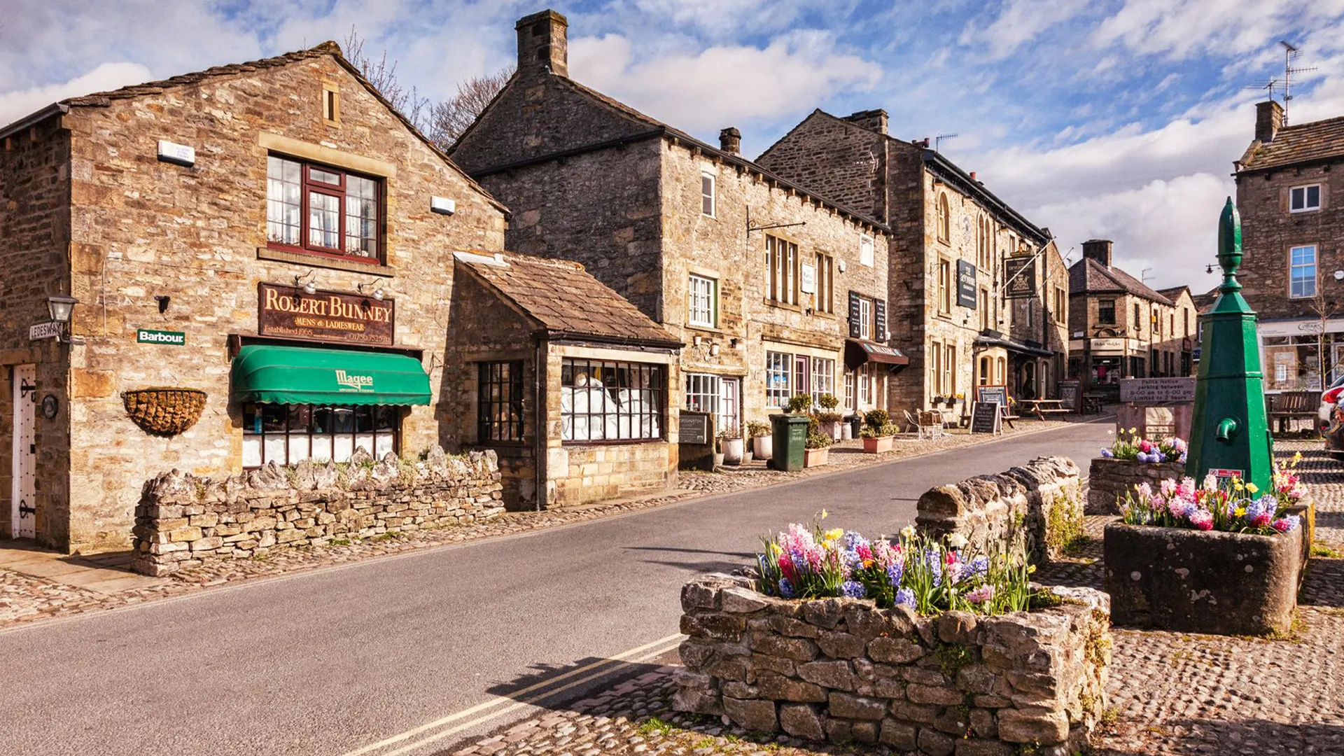 Image of the Yorkshire village of Grassington, where the latest adaptation of James Herriot's All Creatures Great and Small is filmed.