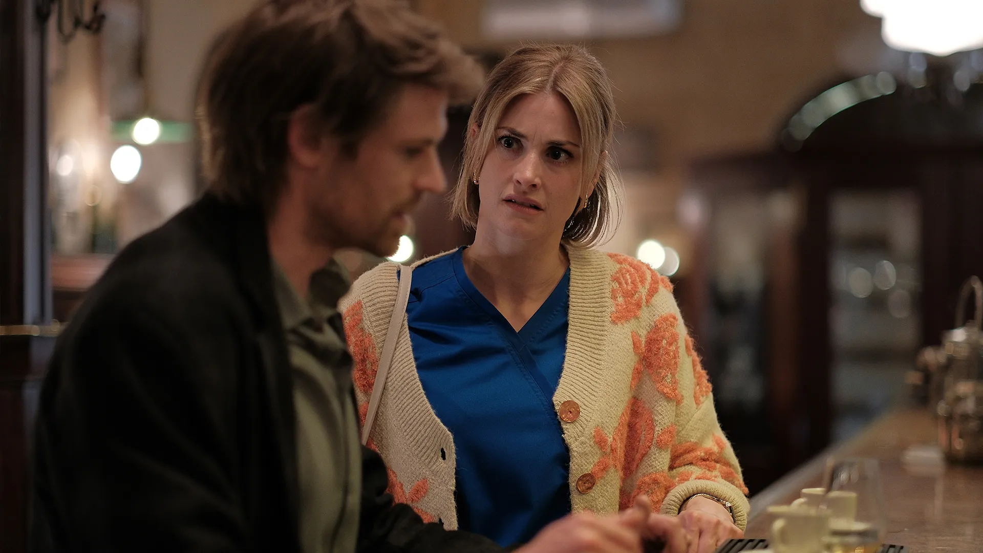 Benjamin Wainwright and Stefanie Martini in Maigret Season 2 on MASTERPIECE on PBS.