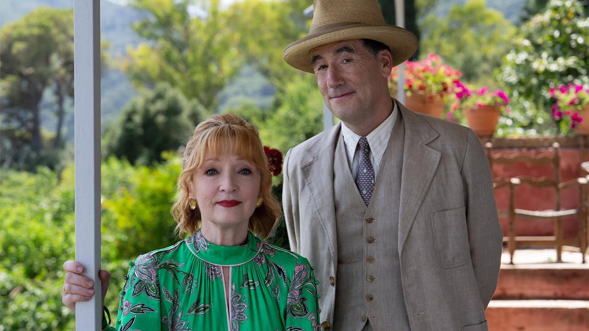 Lesley Manville and Tim McMullan in Marble Hall Murders on MASTERPIECE on PBS.