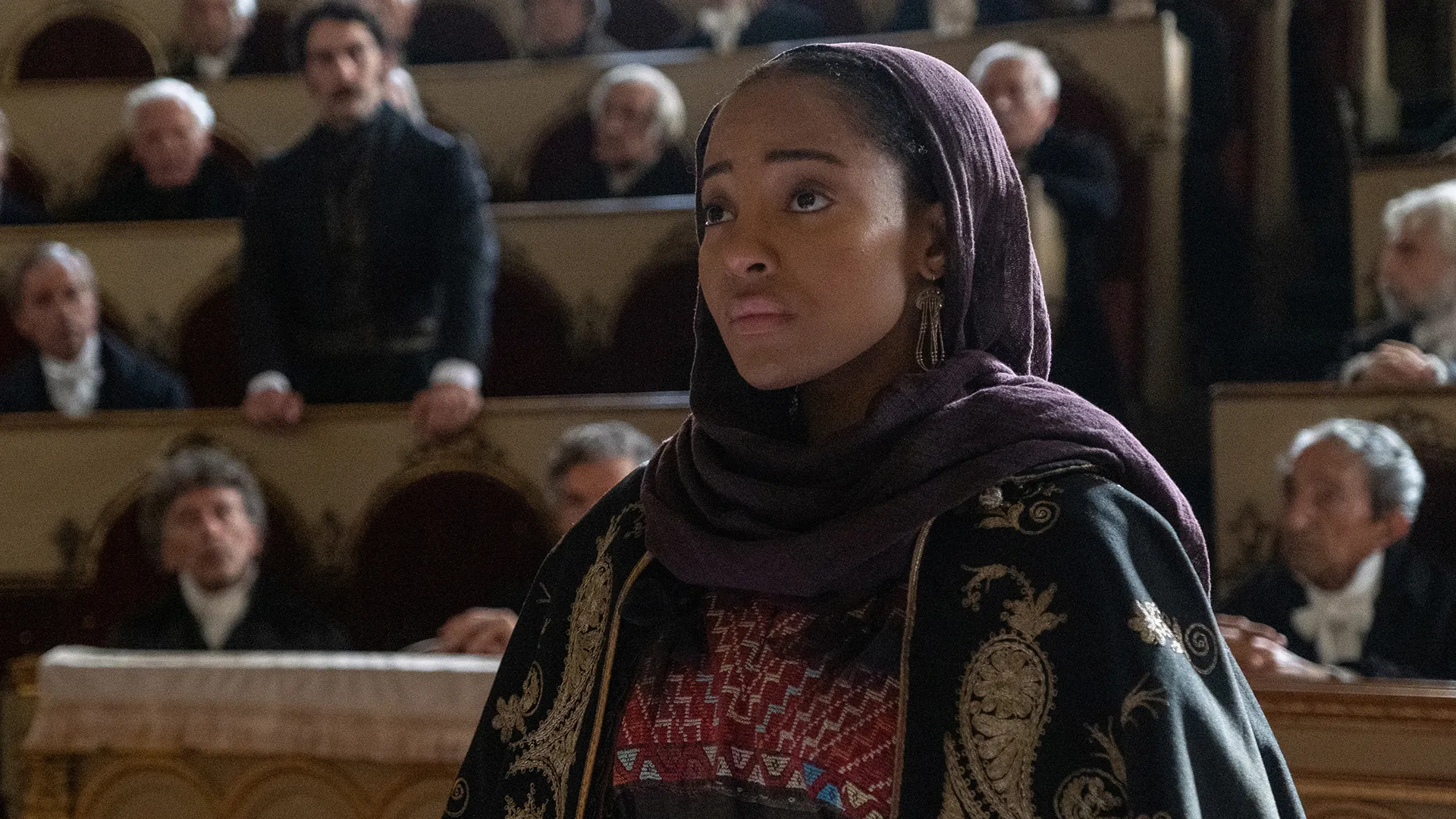 Karla-Simone Spence as Haydée in The Count of Monte Cristo on MASTERPIECE on PBS.