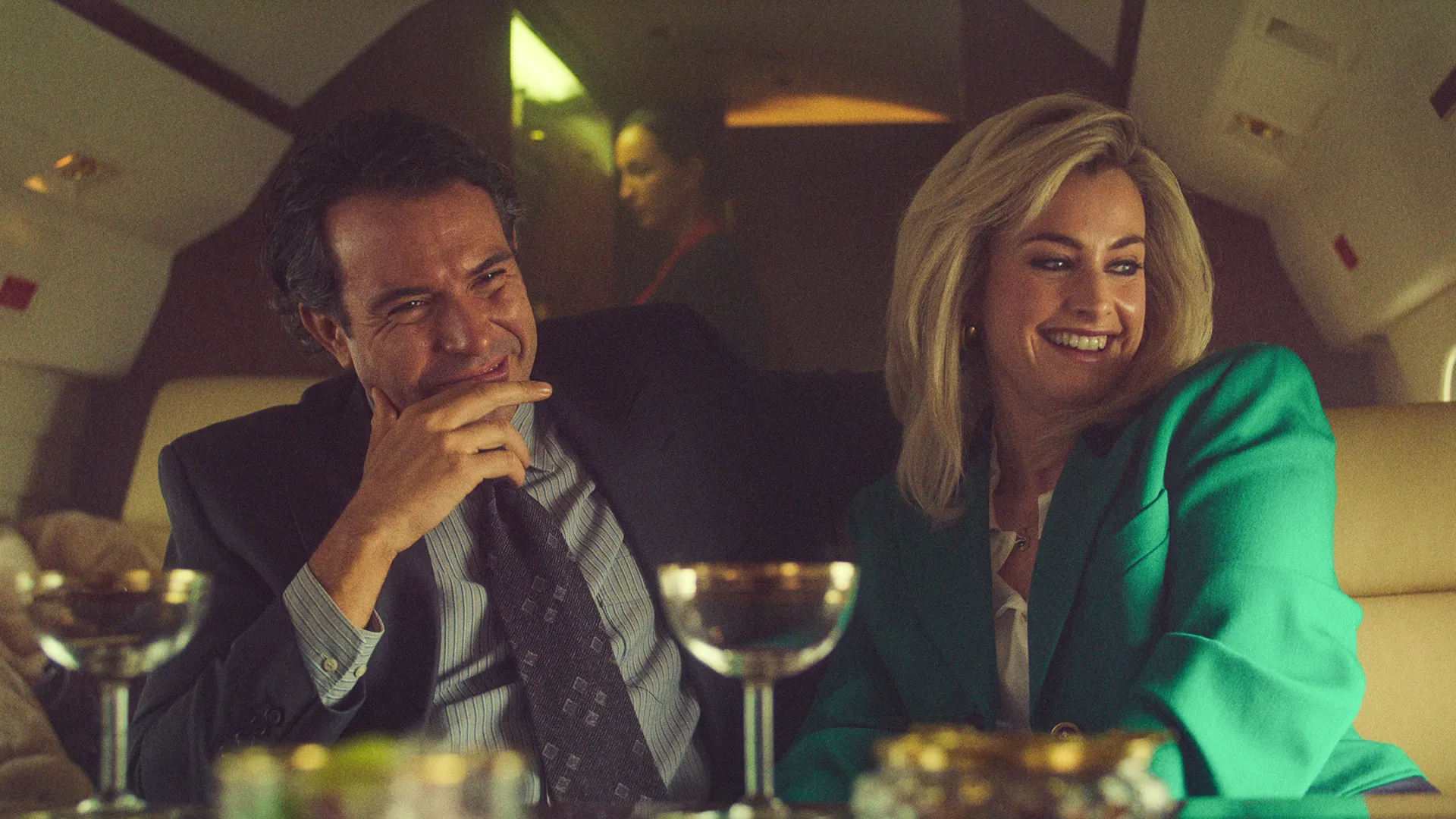Tom Cullen and Stefanie Martini as John and Marnie Palmer in The Gold Season 2 on MASTERPIECE on PBS.