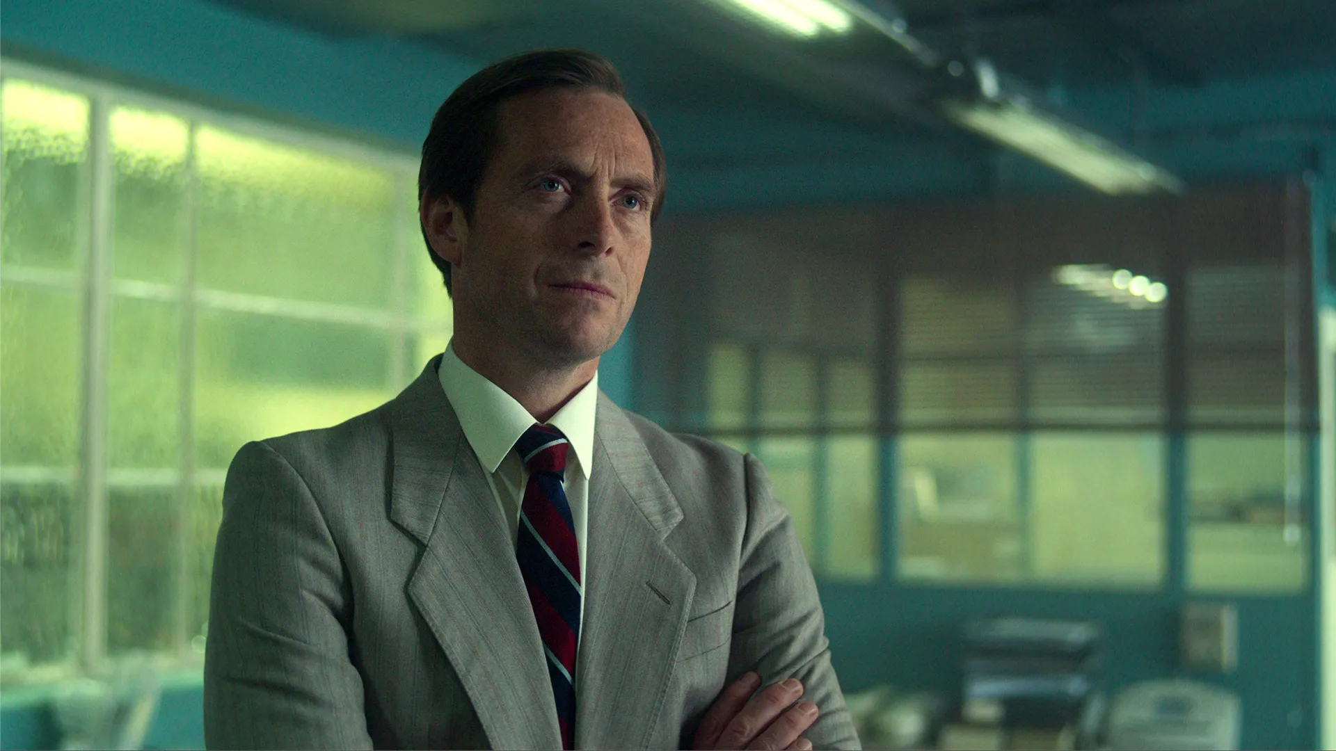 Stephen Campbell Moore as Tony Lundy in The Gold Season 2 on MASTERPIECE on PBS.