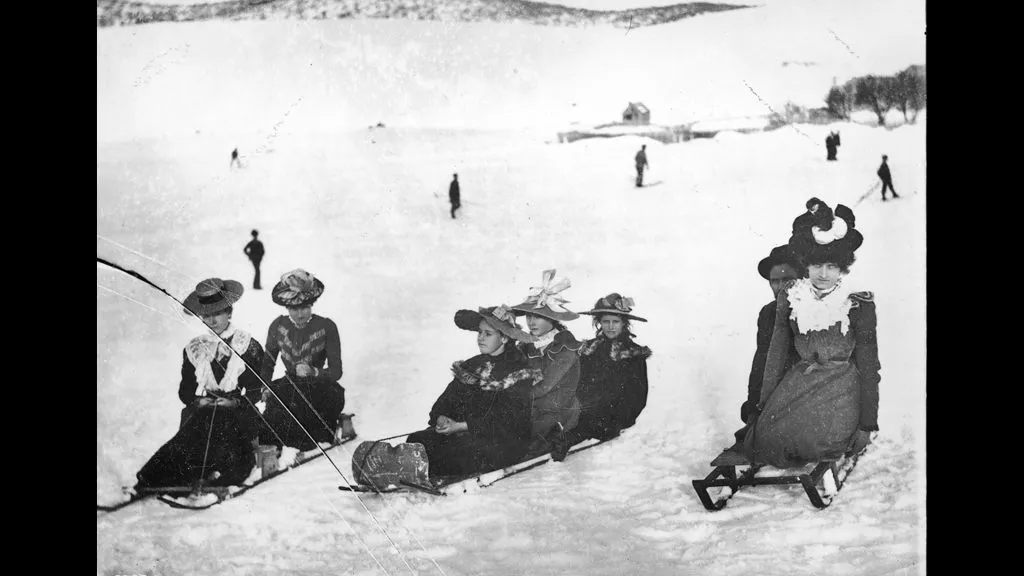 Ladies' toboggan race