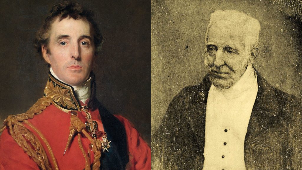 left: The Duke of Wellington circa 18-15-16 | circa 1844, aged 74-75