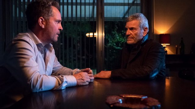 Tchéky Karyo and Tom Hollander as Julien and Edward in Baptiste