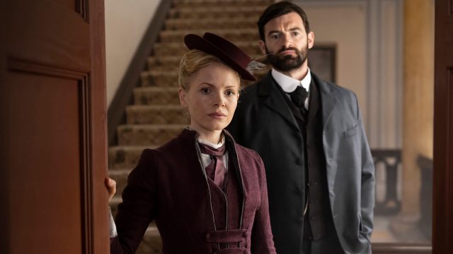 Kate Phillips and Stuart Martin in Miss Scarlet and The Duke Season 2