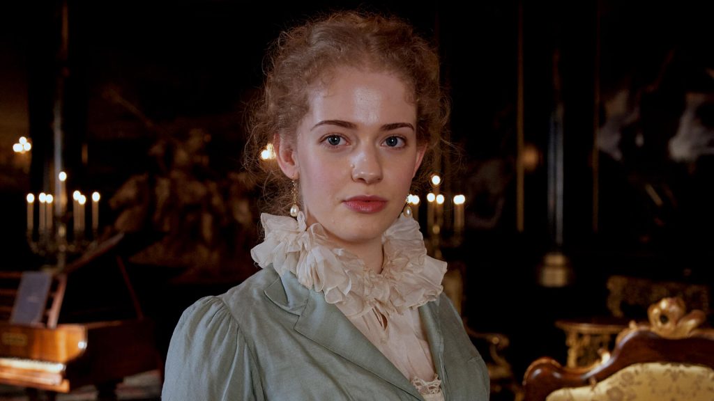 Actress Lily Sacofsky as Clara Brereton in Sanditon Season 1 on PBS MASTERPIECE.
