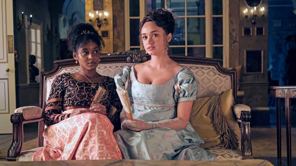 Crystal Clarke (Georgiana Lambe) and Rose Williams (Charlotte Heywood) in Sanditon Season 2