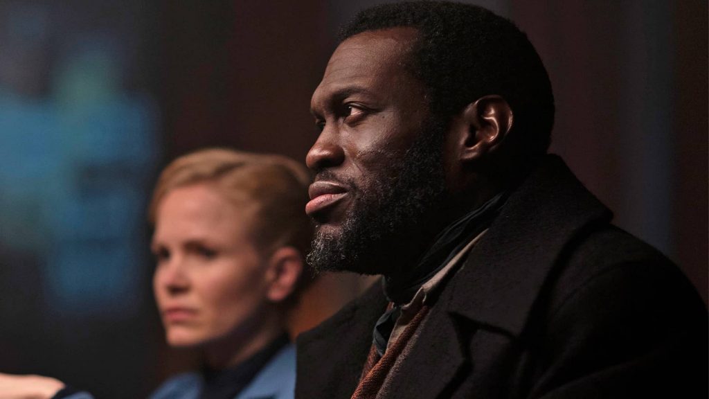 Kate Phillips and Ansu Kabia in Miss Scarlet and The Duke Season 3