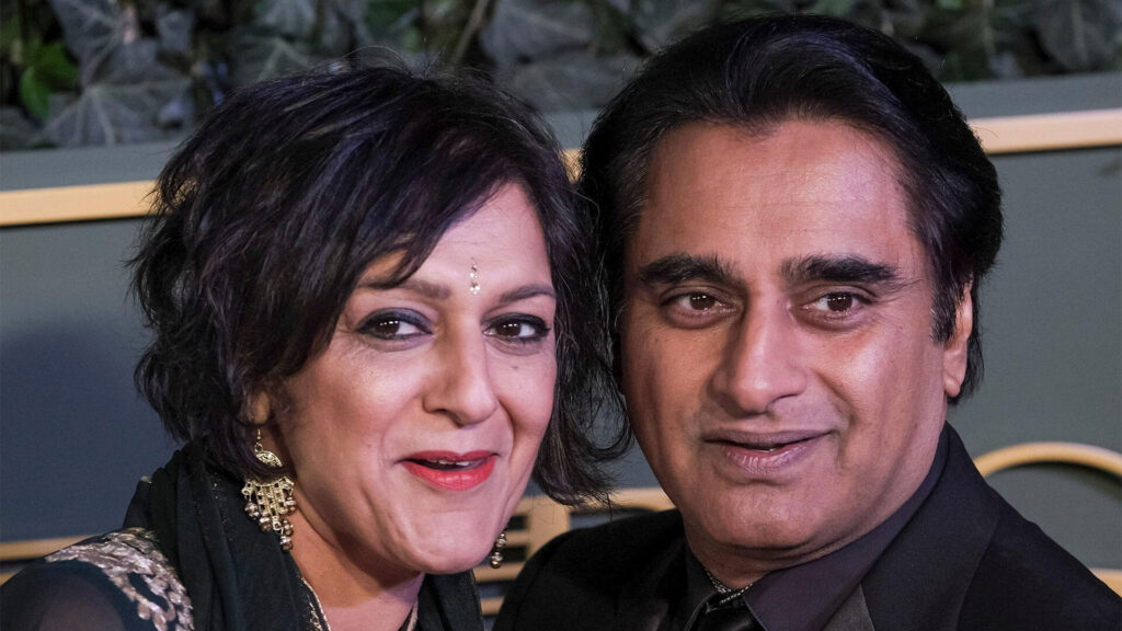 Actors and married couple Meera Syal and Sanjeev Bhaskar in 2015.