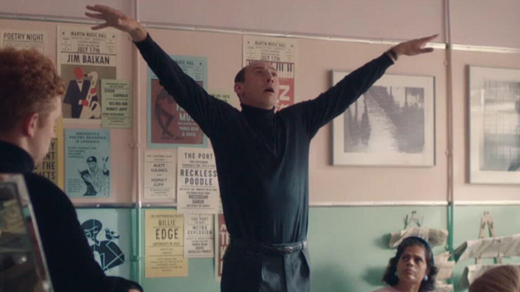 Al Weaver as Leonard Finch reciting poetry in Grantchester Season 7