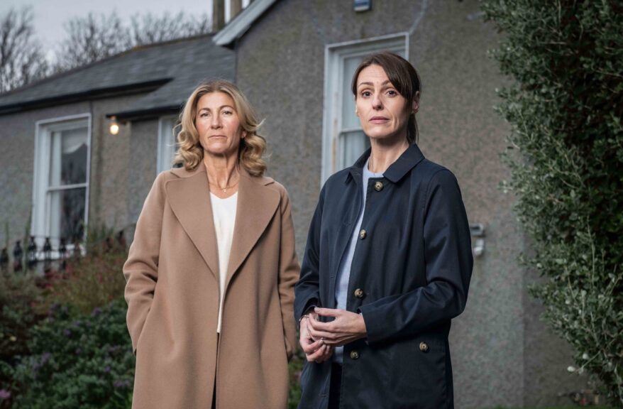 Eve Best as Rosaline and Suranne Jones as Becca; two sisters at the heart of the drama MaryLand airing on MASTERPIECE on PBS.