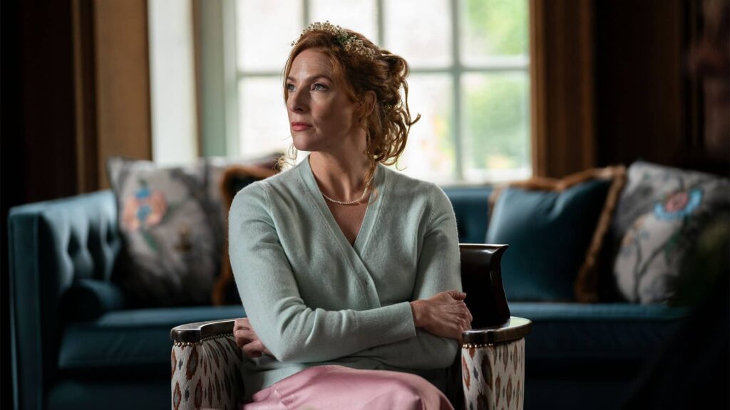 Lisa/Melissa (Rosalie Craig) in Moonflower Murders
