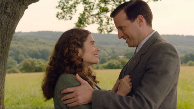 Rachel Shenton and Nicholas Ralph as Helen and James Herriot in All Creatures Great and Small Season 4
