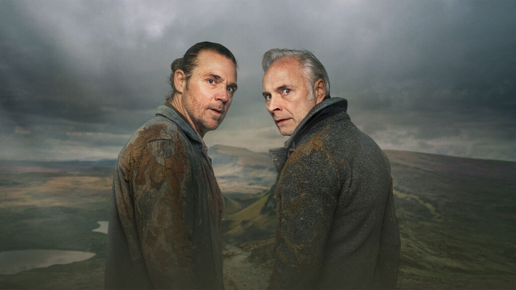 Actors Jamie Sives (left) and Mark Bonnar from Season 3 of GUILT airing on PBS MASTERPIECE.