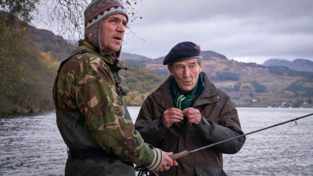 Actors Jamie Sives (left) and David Hayman as Jake and Alec McCall, respectively, in the third season of Guilt on PBS MASTERPIECE.