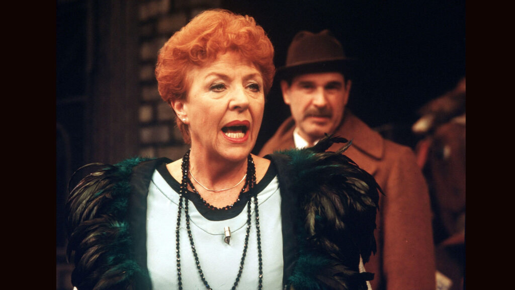 Color photo of actress Noele Gordon in the 1981 state production of Gypsy.
