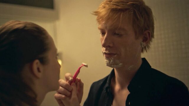 Andrea Riseborough as Alice and Domhnall Gleeson as Jack in Alice & Jack