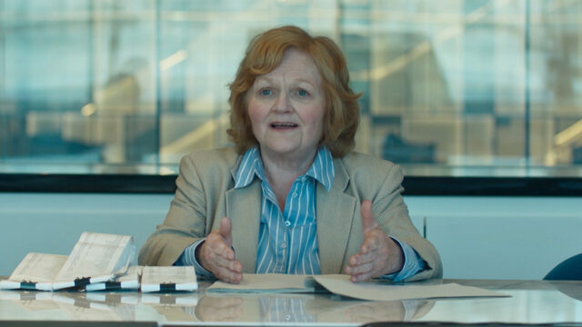 Lesley Nicol as Pam Stubbs in Mr Bates vs The Post Office