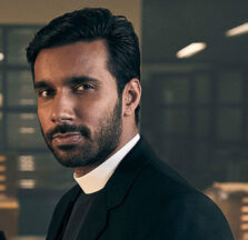 Actor Rishi Nair as Rev. Alphy Kottaram on the MASTERPIECE Mystery! series Grantchester on PBS.
