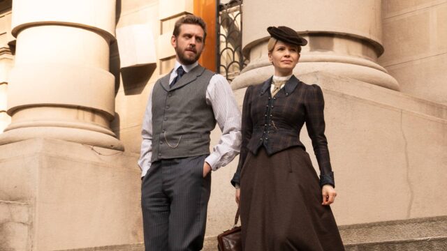 Tom Durant-Pritchard and Kate Phillips in Miss Scarlet Season 5