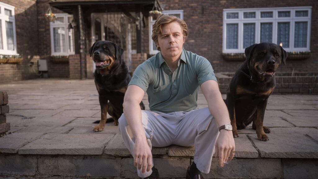 Jack Lowden as Kenneth Noye in The Gold on MASTERPIECE on PBS